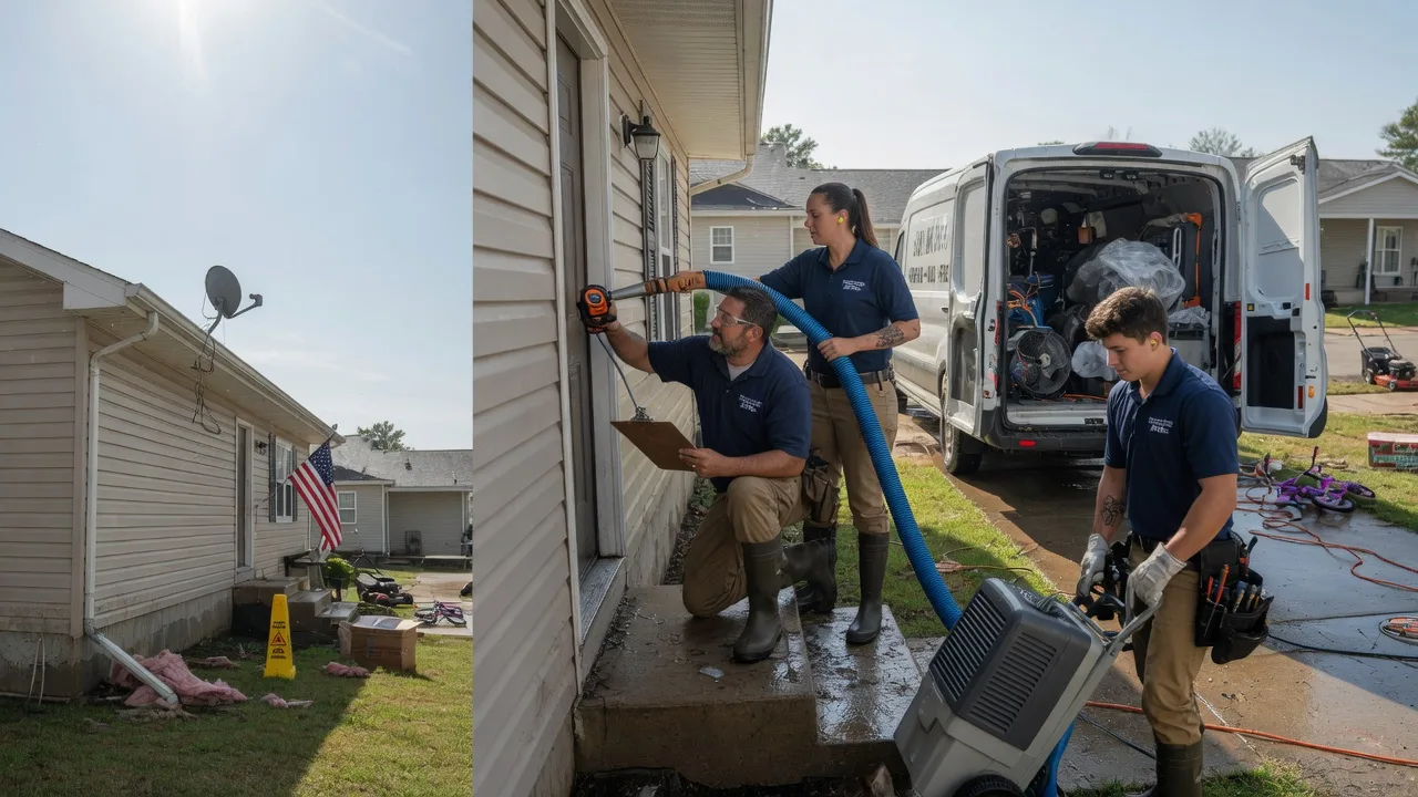 Ceiling Water Damage Restoration in Hamburg, IA near me